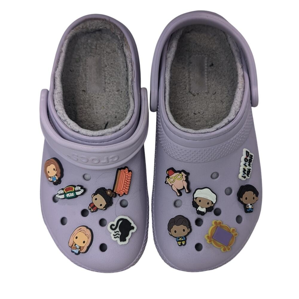 Crocs Classic Lined Purple Shoes W8, M6